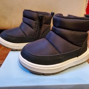 Cat & Jack Black Kids Boots